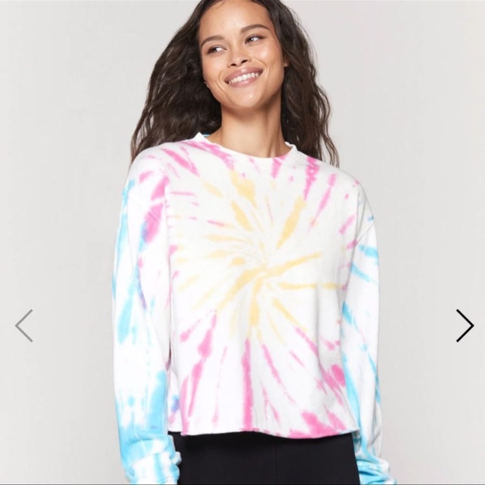 Spiritual Gangster tie dye crop mazzy pull over